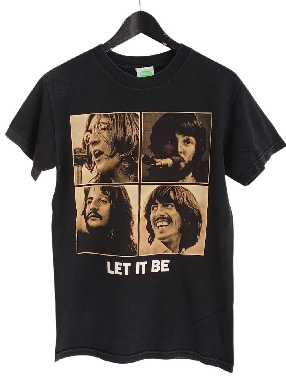 VTG 2005 The Beatles Let It Be Band Tee Black Size Small